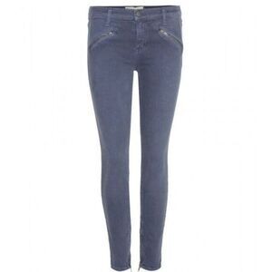 Current/Elliott -1164 Steel Blue Front Pockets Soho Zip Stiletto Skinny Pants 25